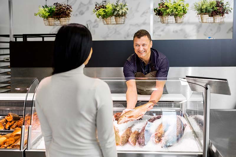 vitrine refrigeree poissonnerie